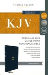 KJV Personal Size, Large Print Reference Bible, Vintage Series, Leathersoft black